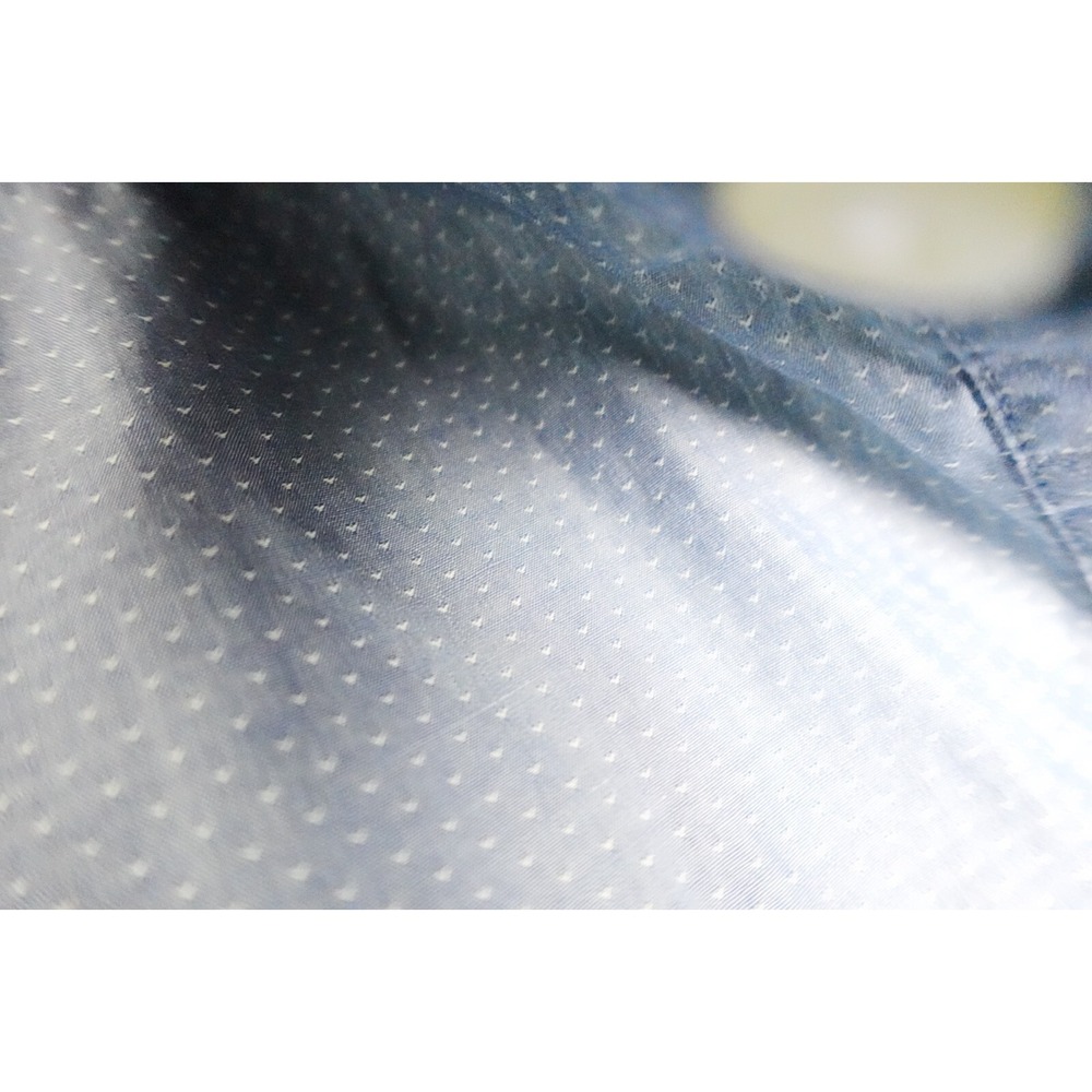 Alexander Julian Shirt Organic Cotton Mens X-Large Blue Dotted print Button‎ - Picture 5 of 6